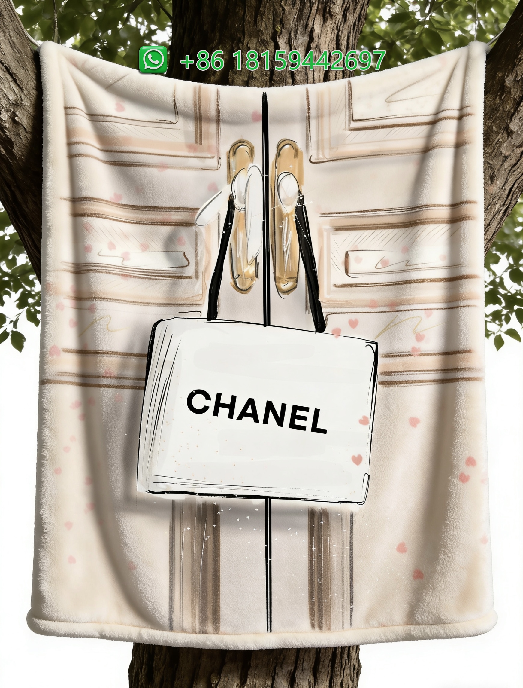 Chanel Throw Blankets